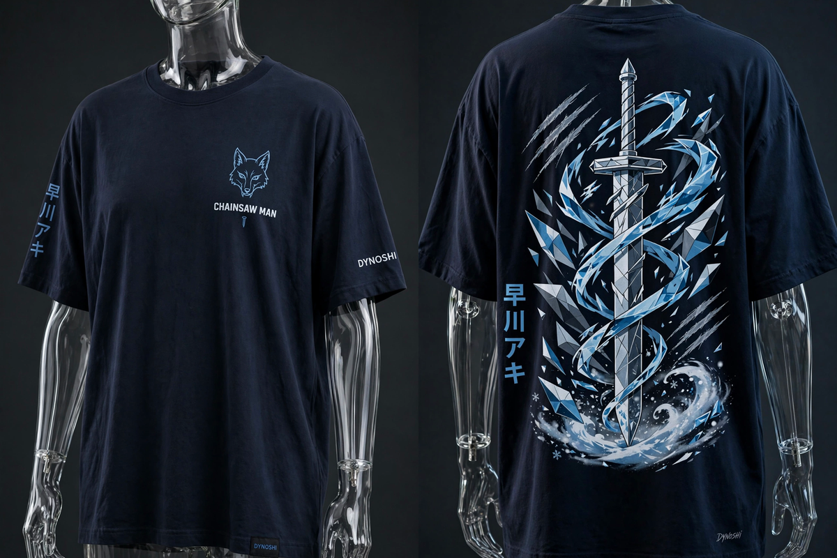 Aki Hayakawa - Nail Monument - Premium Oversized Anime T-Shirt - DYNOSHI