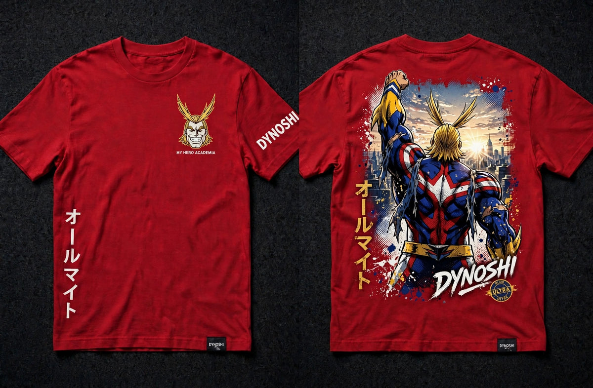 All Might - Premium Oversized Anime T-Shirt - DYNOSHI