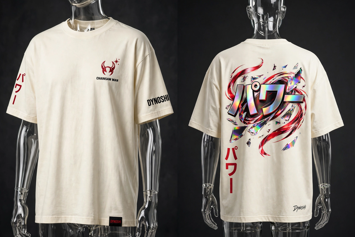 Power - Blood Devil Mantra - Premium Oversized Anime T-Shirt - DYNOSHI