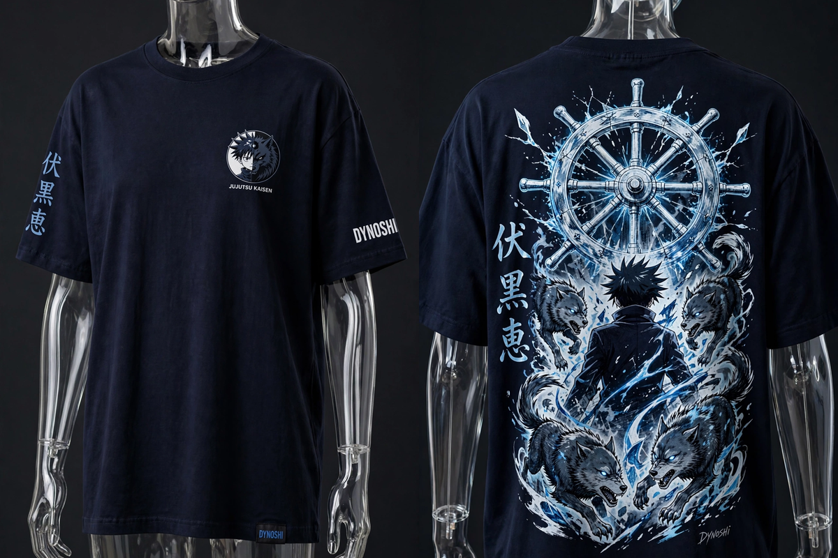 Megumi Fushiguro - Domain Expansion Clash - Premium Oversized Anime T-Shirt - DYNOSHI