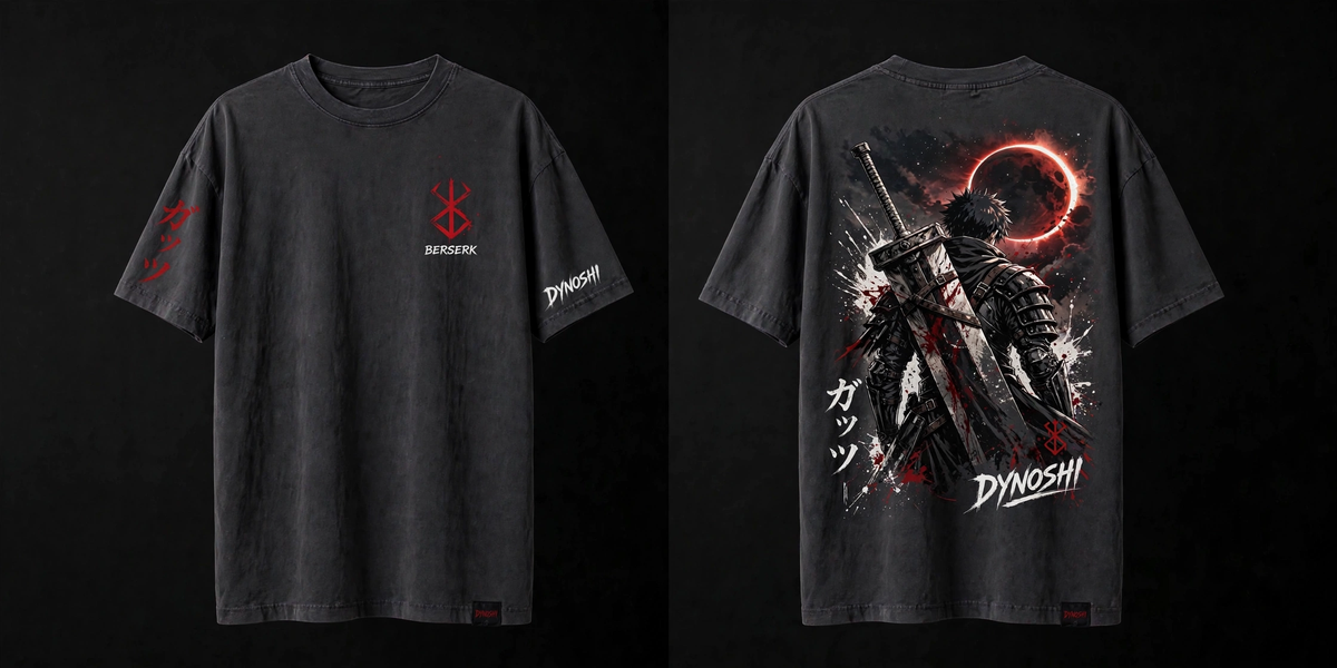 Guts - Premium Oversized Anime T-Shirt - DYNOSHI
