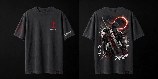 Guts - Premium Oversized Anime T-Shirt - DYNOSHI