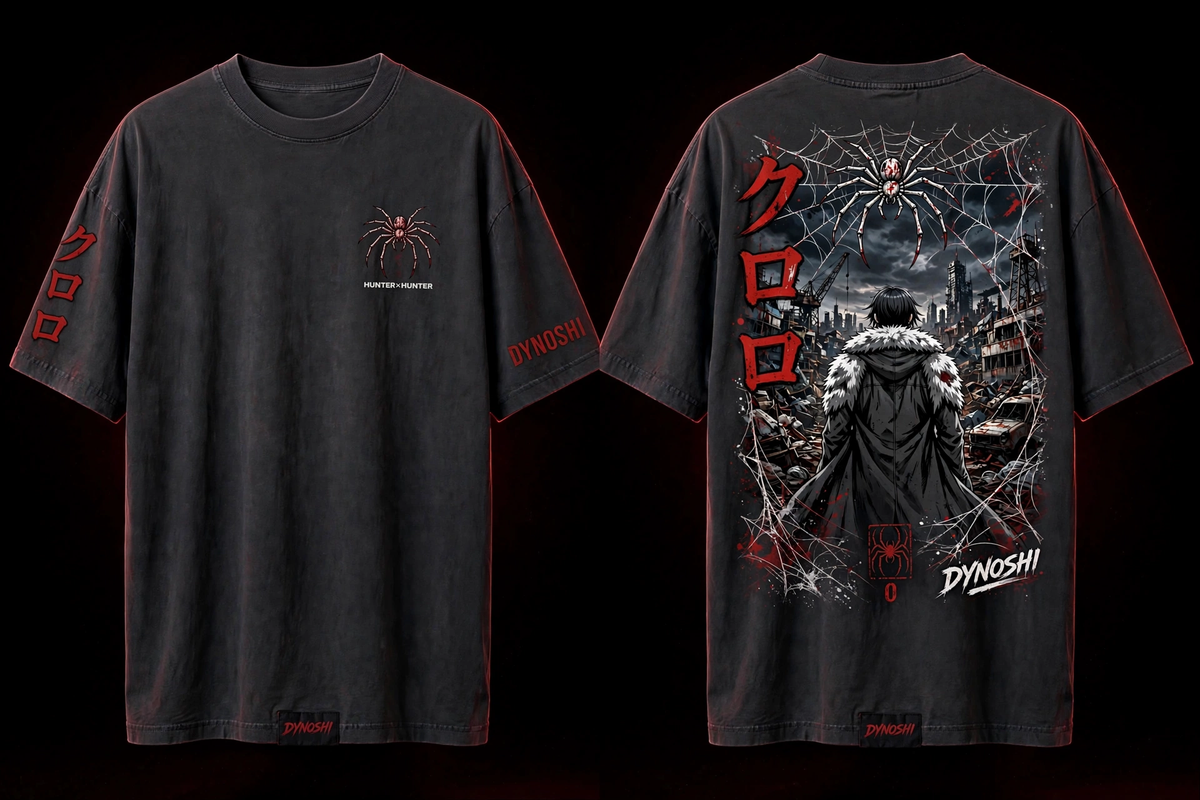 Chrollo Lucilfer - Premium Oversized Anime T-Shirt - DYNOSHI