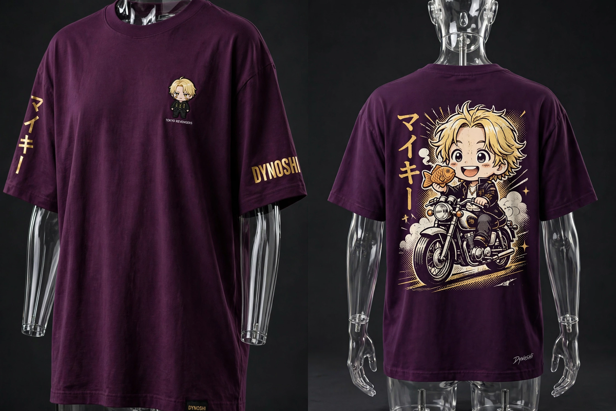 Mikey - Chibi Rider - Premium Oversized Anime T-Shirt - DYNOSHI