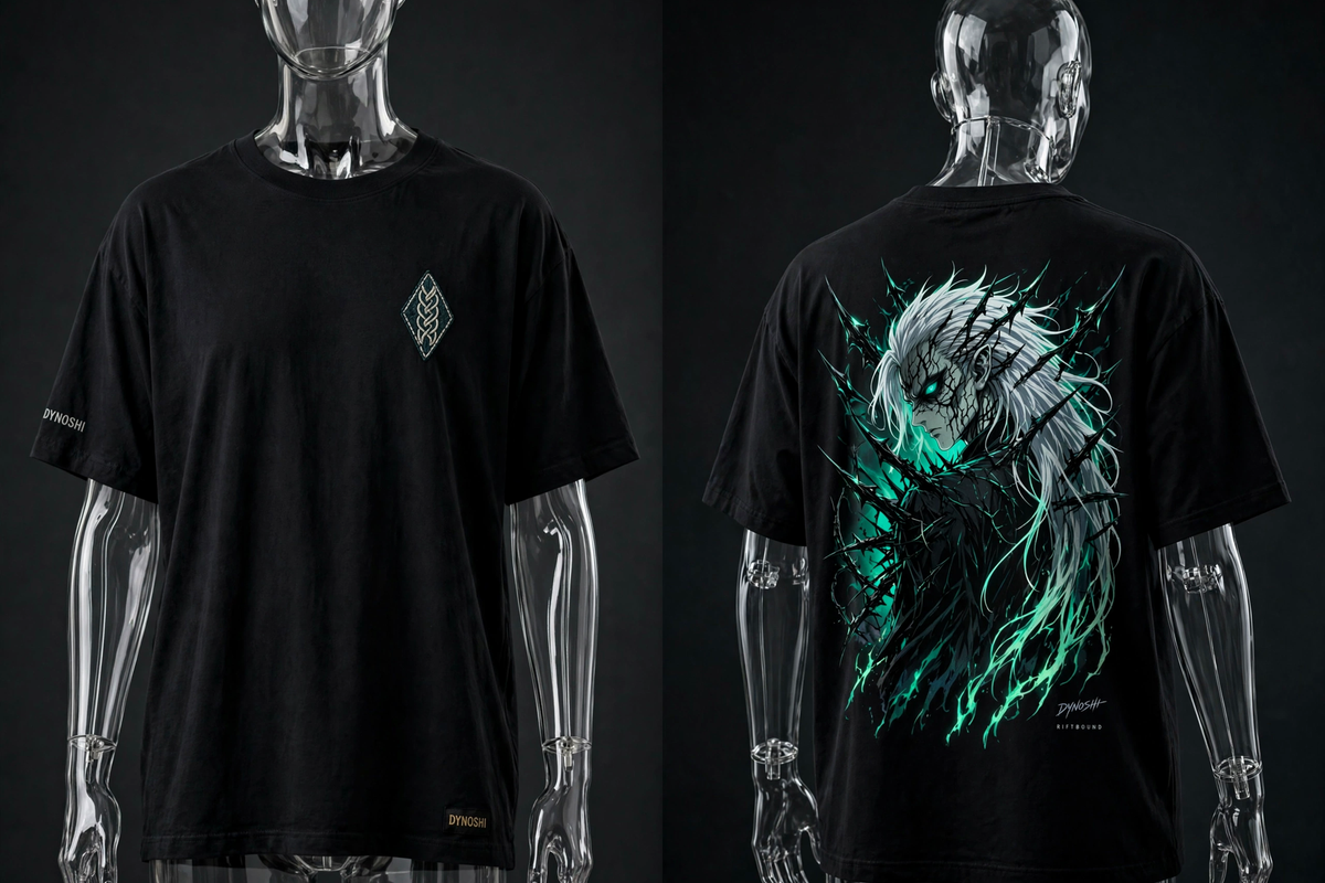 VEYDRAN - Thread Corruption - Premium Oversized Anime T-Shirt - DYNOSHI