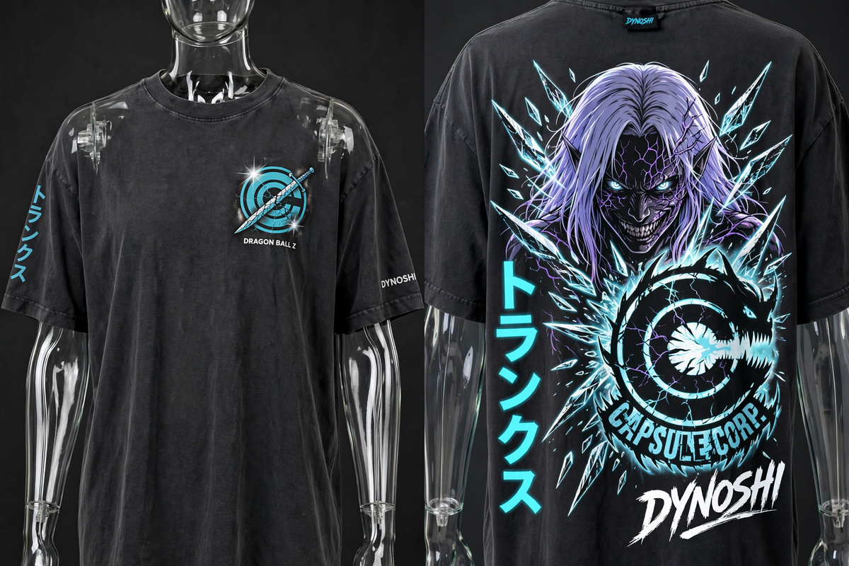 Trunks - Corrupted Hope - Premium Oversized Anime T-Shirt - DYNOSHI