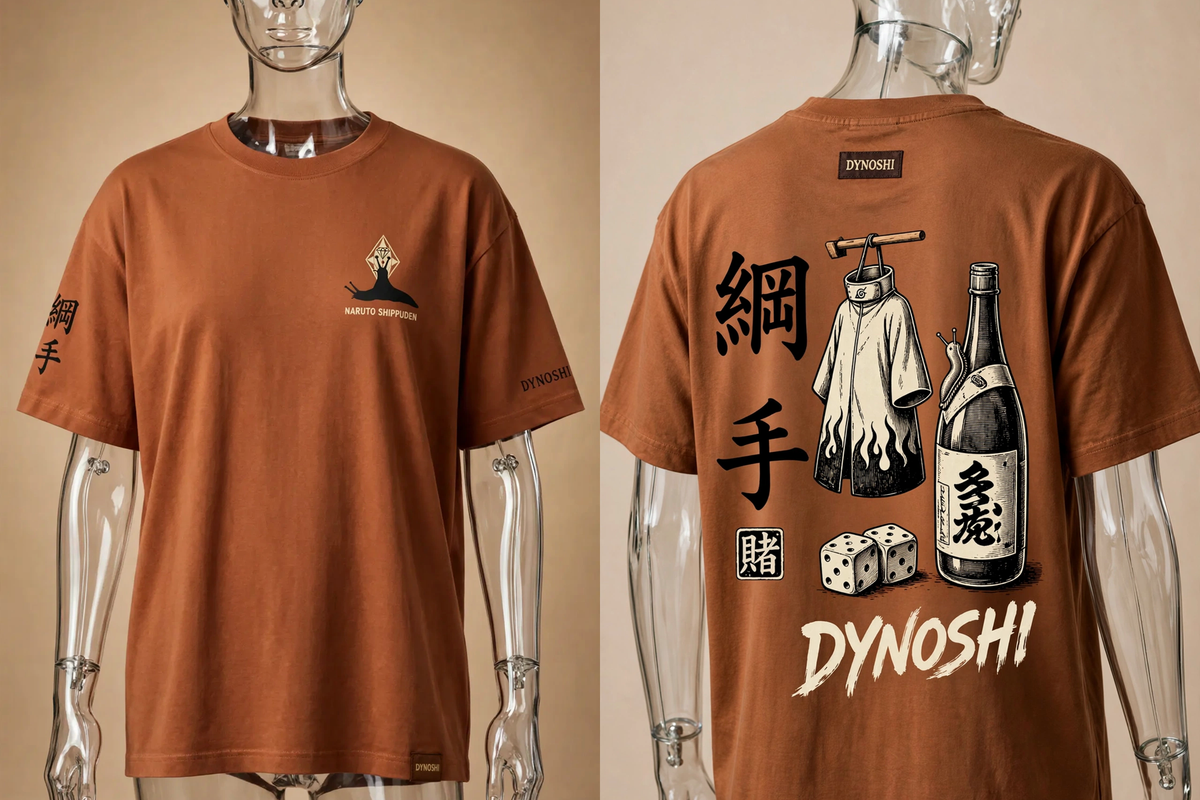 Tsunade - Gamble Set - Premium Oversized Anime T-Shirt - DYNOSHI