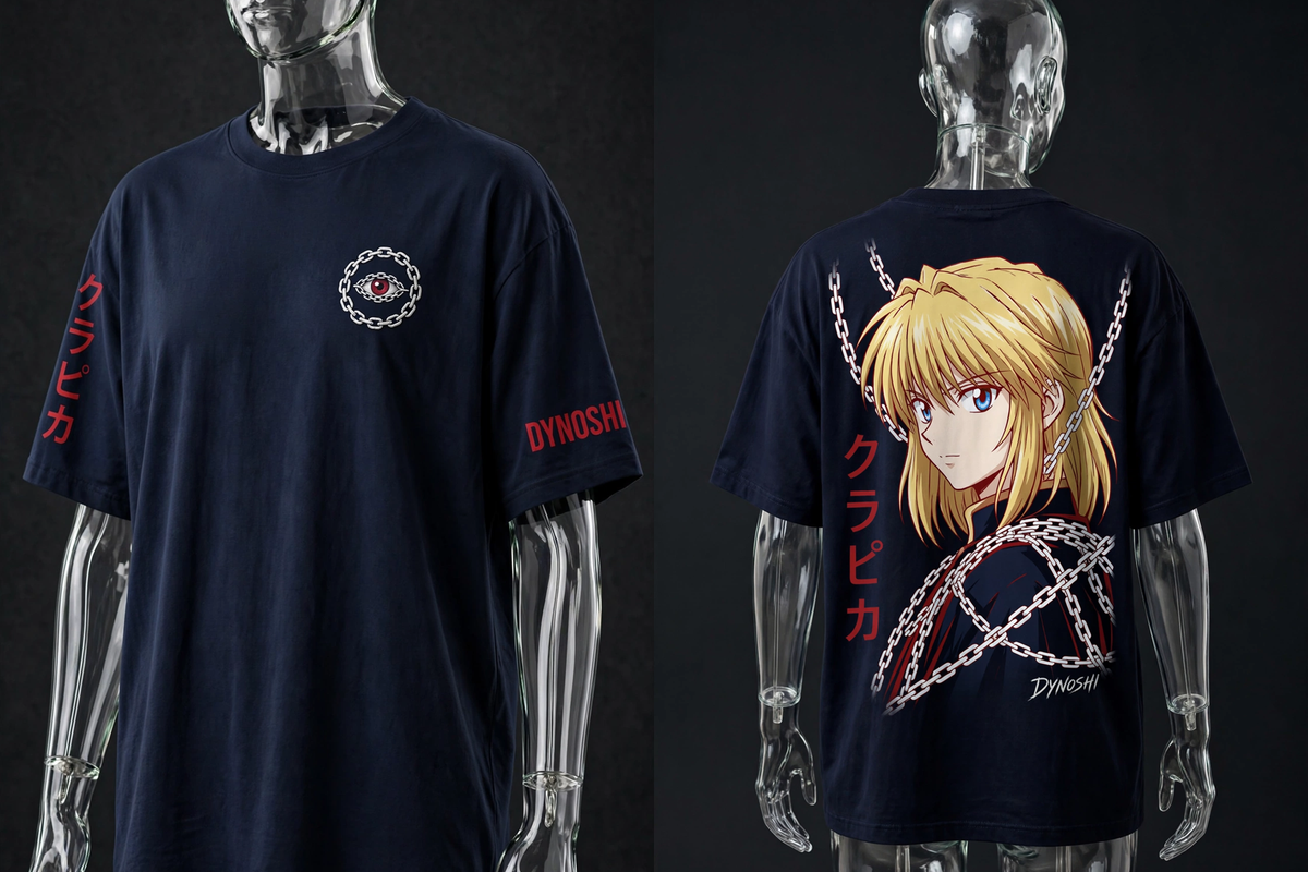 Kurapika - Chain Noble Portrait - Premium Oversized Anime T-Shirt - DYNOSHI