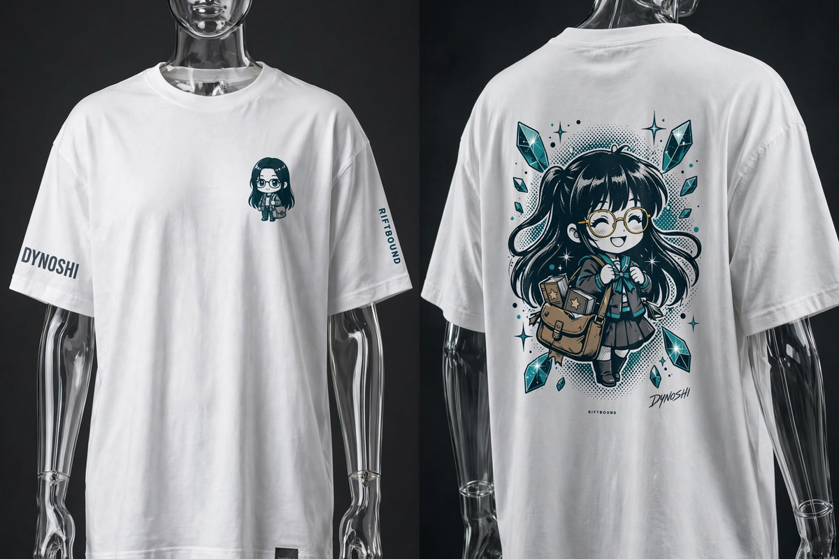Eira - Scholar Chibi - Premium Oversized Anime T-Shirt - DYNOSHI
