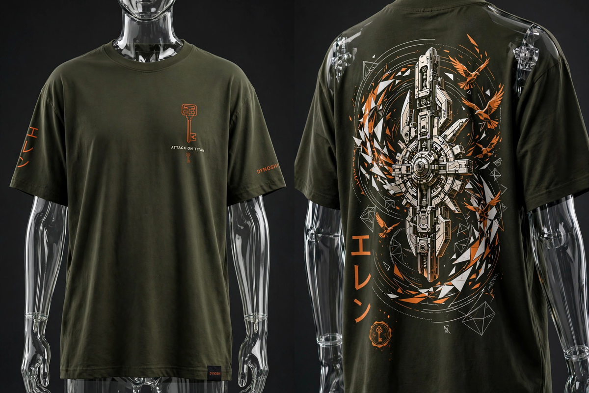 Eren Yeager - ODM Gear Monument - Premium Oversized Anime T-Shirt - DYNOSHI
