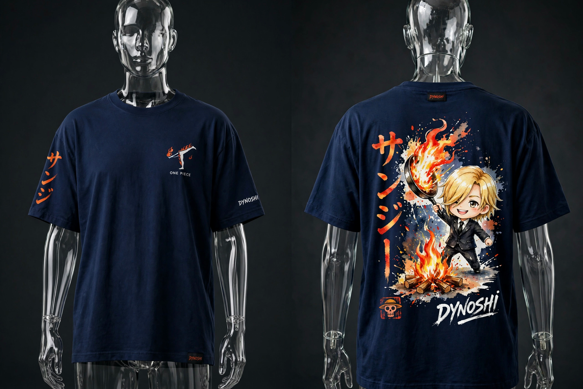Sanji - Chibi Chef - Premium Oversized Anime T-Shirt - DYNOSHI
