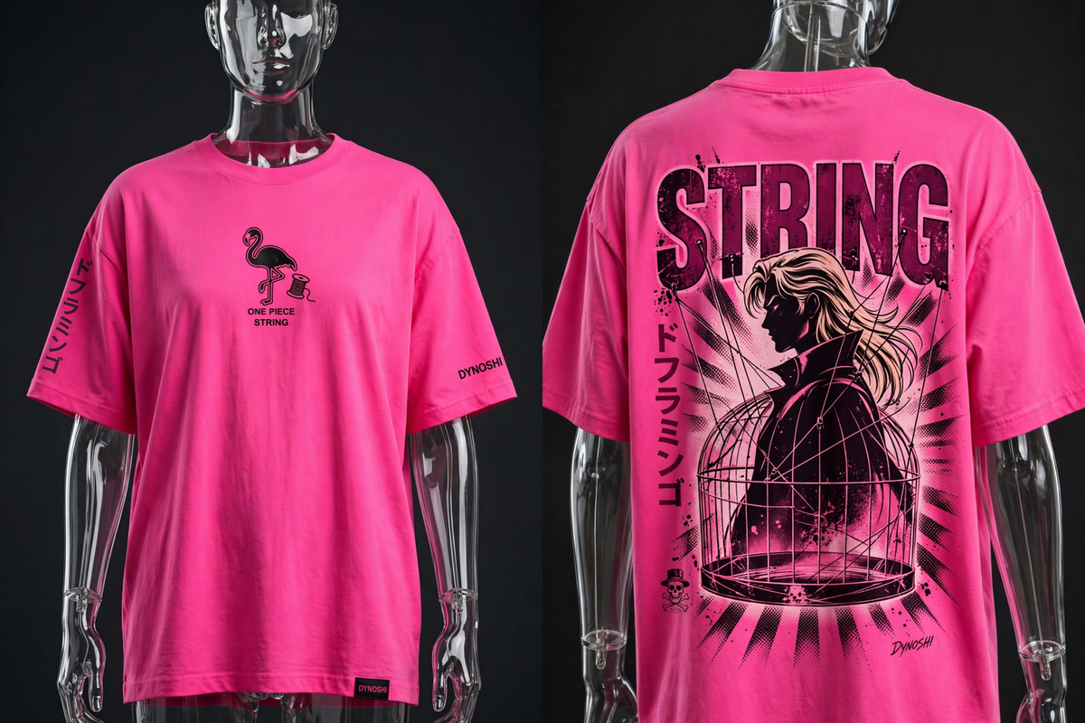 Donquixote Doflamingo - String Mantra - Premium Oversized Anime T-Shirt - DYNOSHI