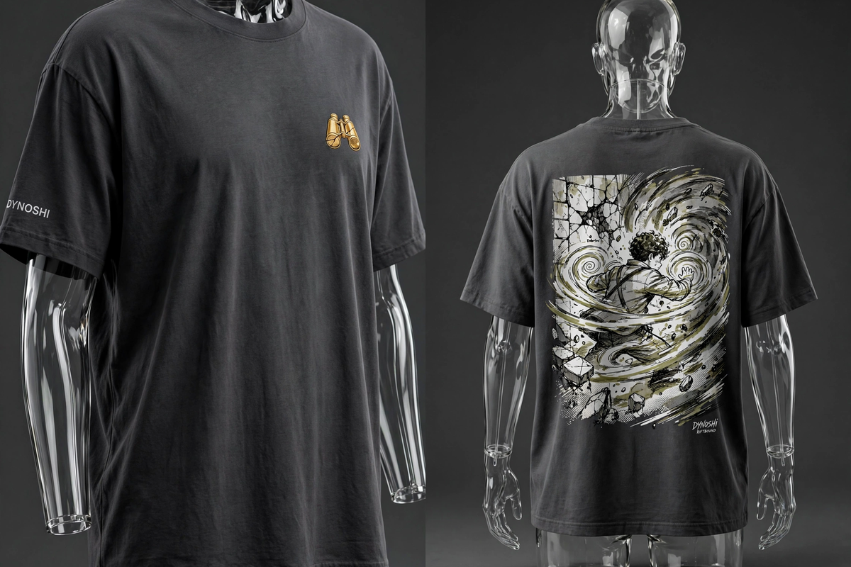 Tovan - Wind Stand - Premium Oversized Anime T-Shirt - DYNOSHI