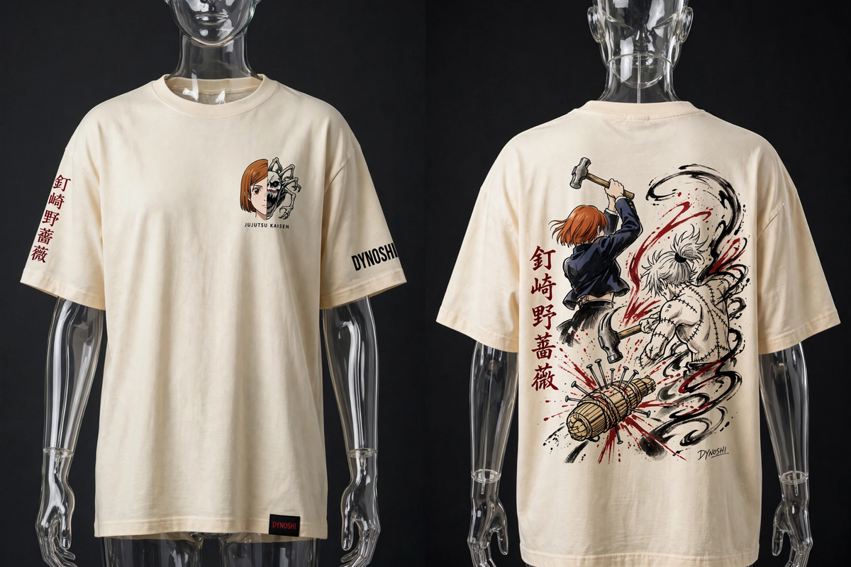 Nobara Kugisaki - Nobara Vs Mahito - Premium Oversized Anime T-Shirt - DYNOSHI