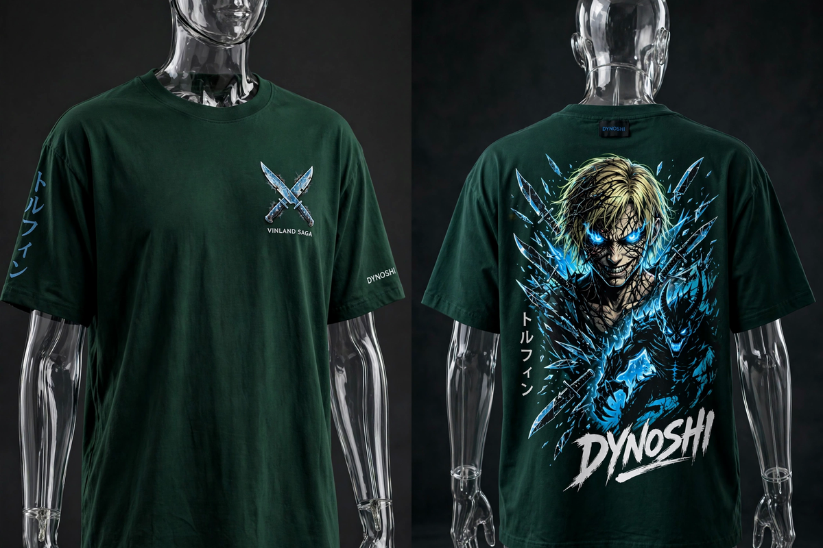 Thorfinn - Frozen Wrath - Premium Oversized Anime T-Shirt - DYNOSHI