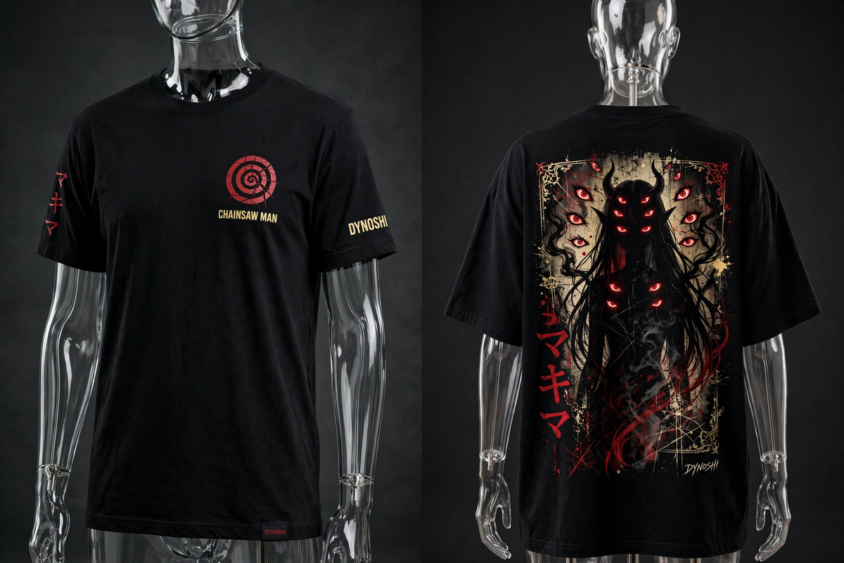 Makima - Control Devil Form - Premium Oversized Anime T-Shirt - DYNOSHI