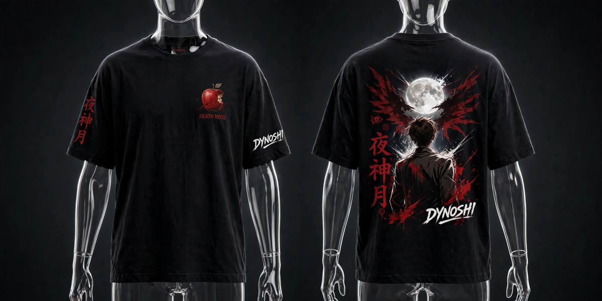 Light Yagami - Premium Oversized Anime T-Shirt - DYNOSHI