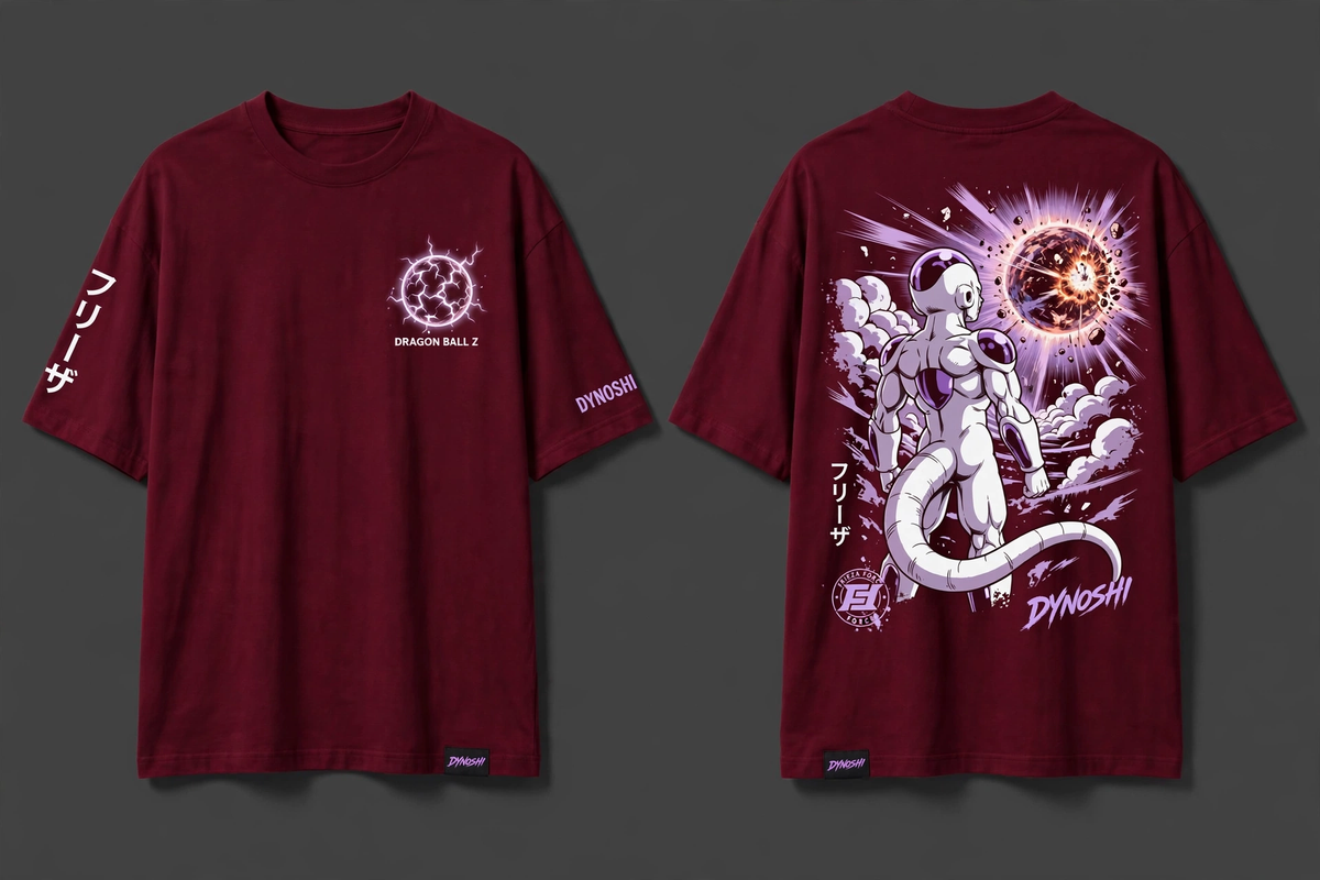 Frieza - Premium Oversized Anime T-Shirt - DYNOSHI