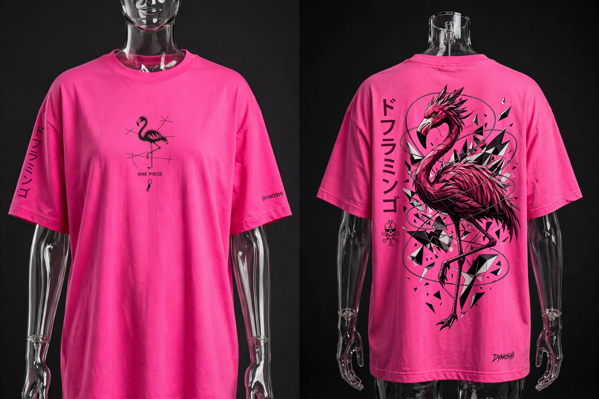 Donquixote Doflamingo - Flamingo Monument - Premium Oversized Anime T-Shirt - DYNOSHI