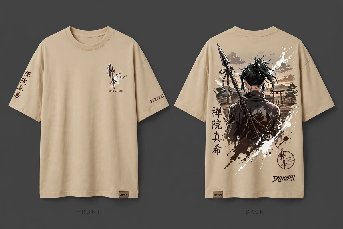 Maki Zenin - Premium Oversized Anime T-Shirt - DYNOSHI