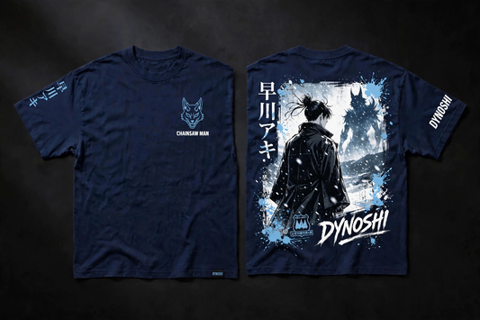 Aki Hayakawa - Premium Oversized Anime T-Shirt - DYNOSHI