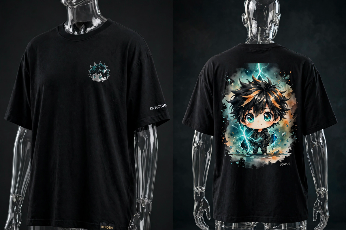 Kael - Chibi Kael - Premium Oversized Anime T-Shirt - DYNOSHI