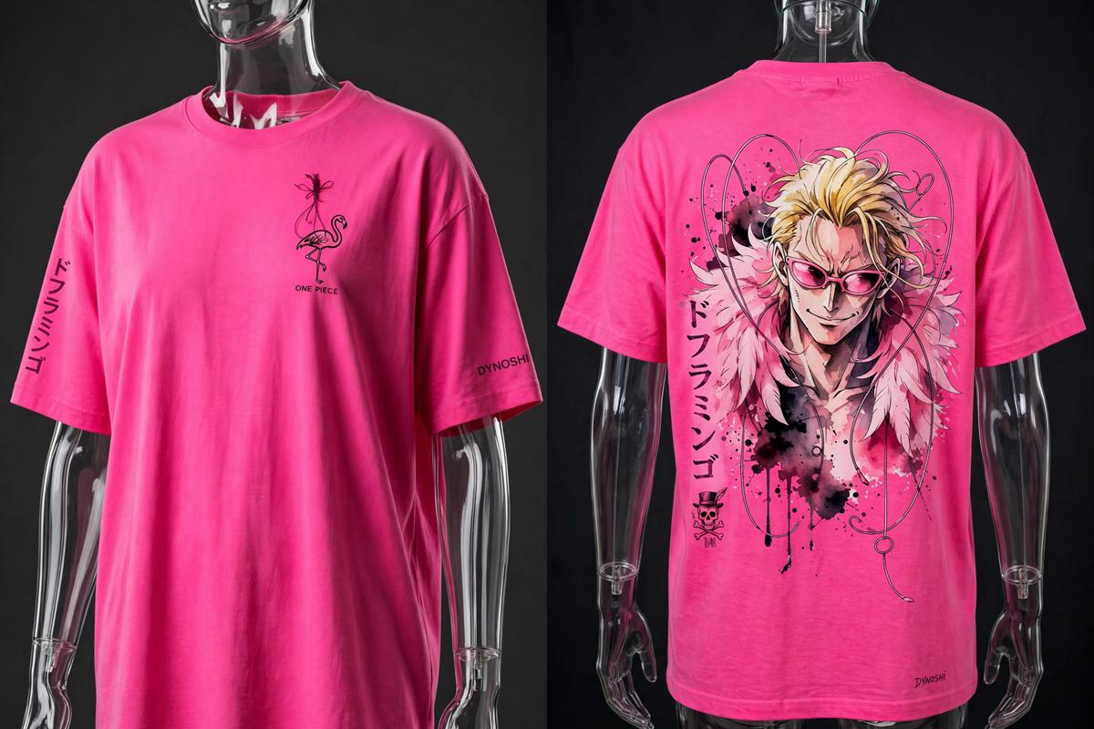 Donquixote Doflamingo - Puppet King Portrait - Premium Oversized Anime T-Shirt - DYNOSHI