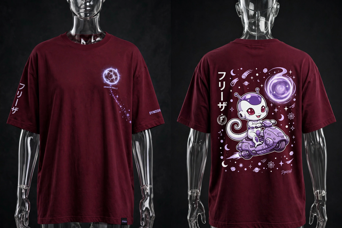 Frieza - Chibi Pod Rider - Premium Oversized Anime T-Shirt - DYNOSHI