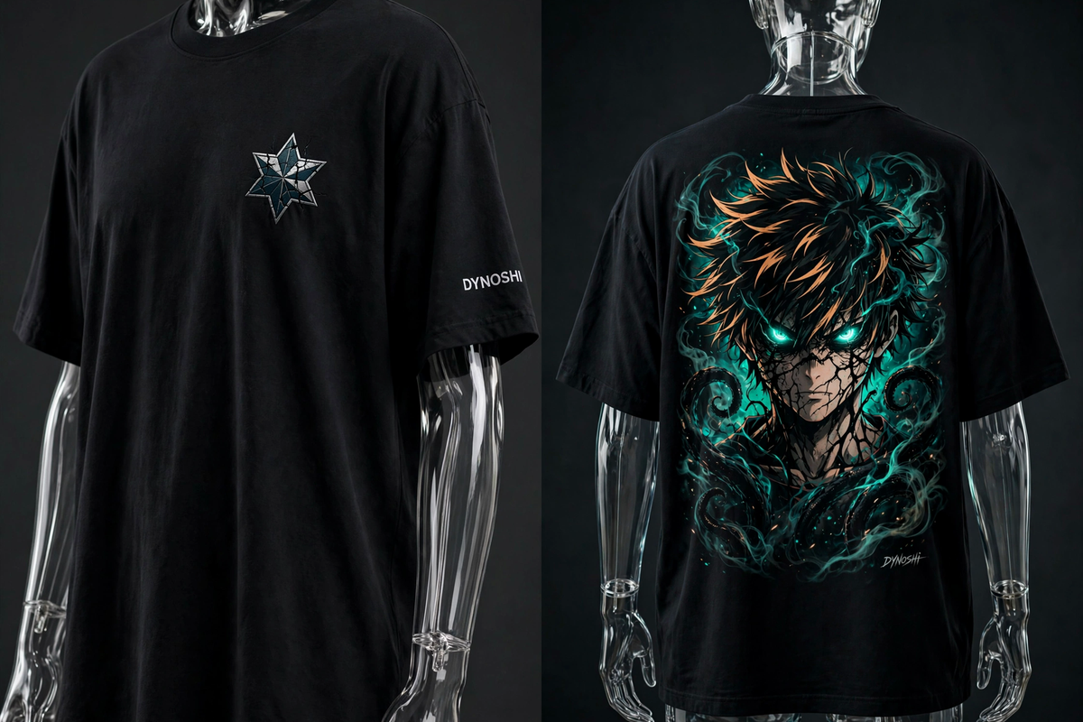 Kael - Rift Corrupted - Premium Oversized Anime T-Shirt - DYNOSHI