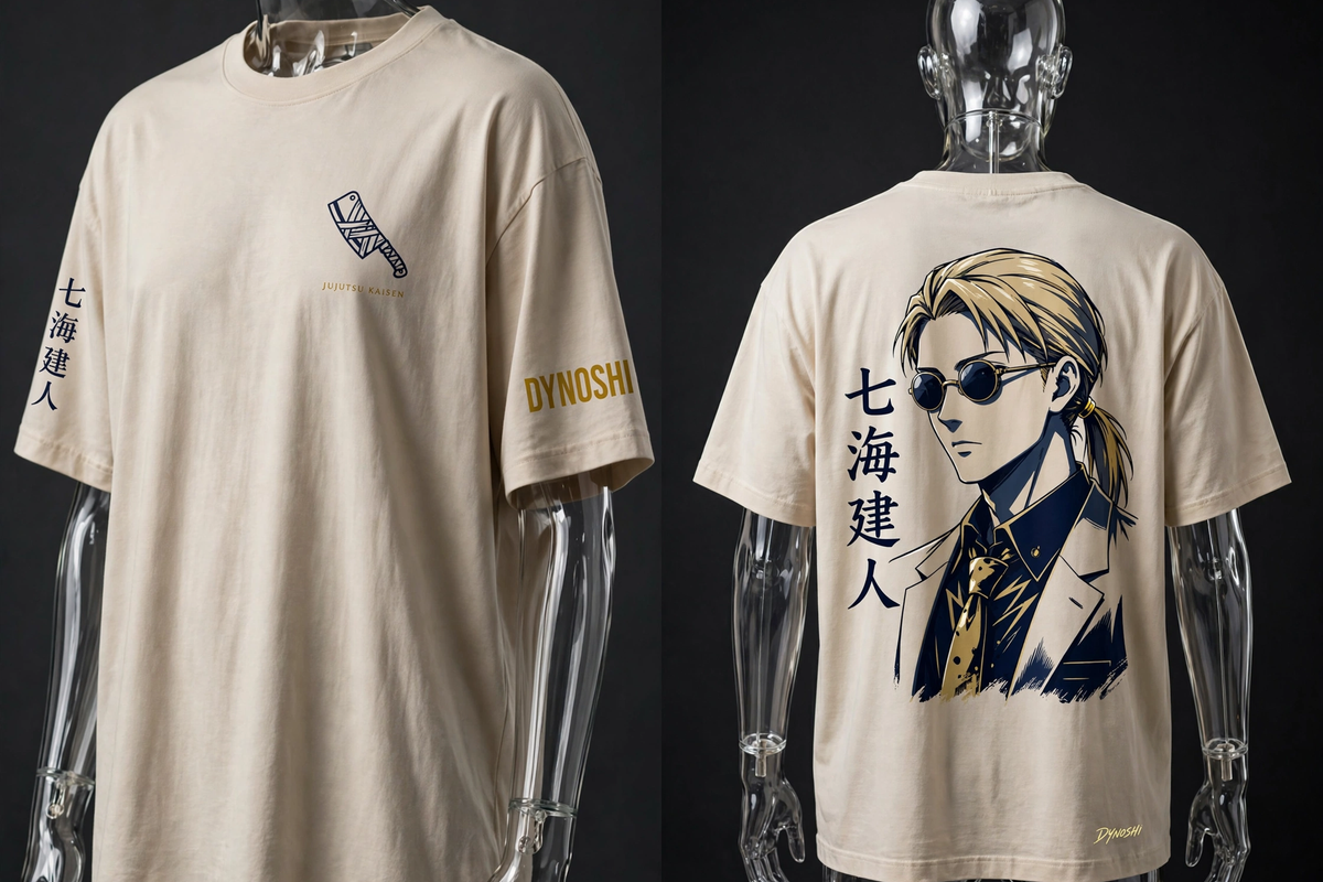 Nanami Kento - Salaryman Sorcerer Portrait - Premium Oversized Anime T-Shirt - DYNOSHI