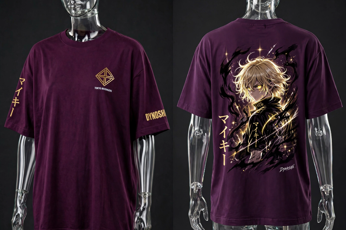 Mikey - Dark Impulse Aura - Premium Oversized Anime T-Shirt - DYNOSHI