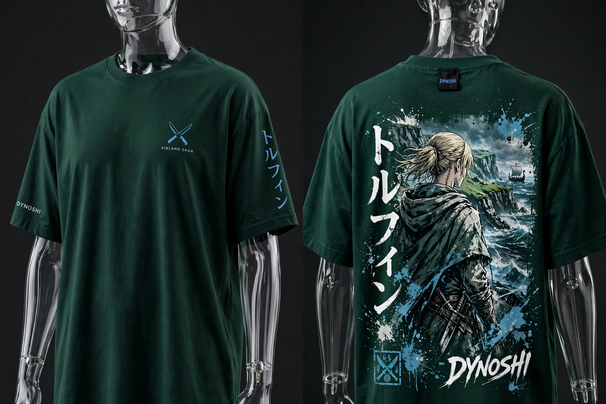 Thorfinn - Vinland Shore - Premium Oversized Anime T-Shirt - DYNOSHI