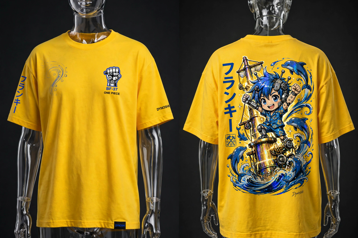 Franky - Shipwright Victory - Premium Oversized Anime T-Shirt - DYNOSHI