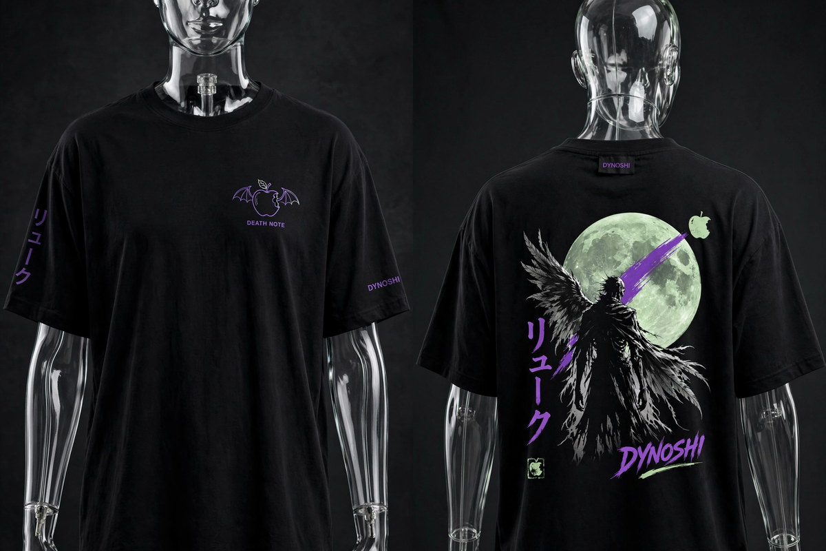 Ryuk - Acid Moon - Premium Oversized Anime T-Shirt - DYNOSHI
