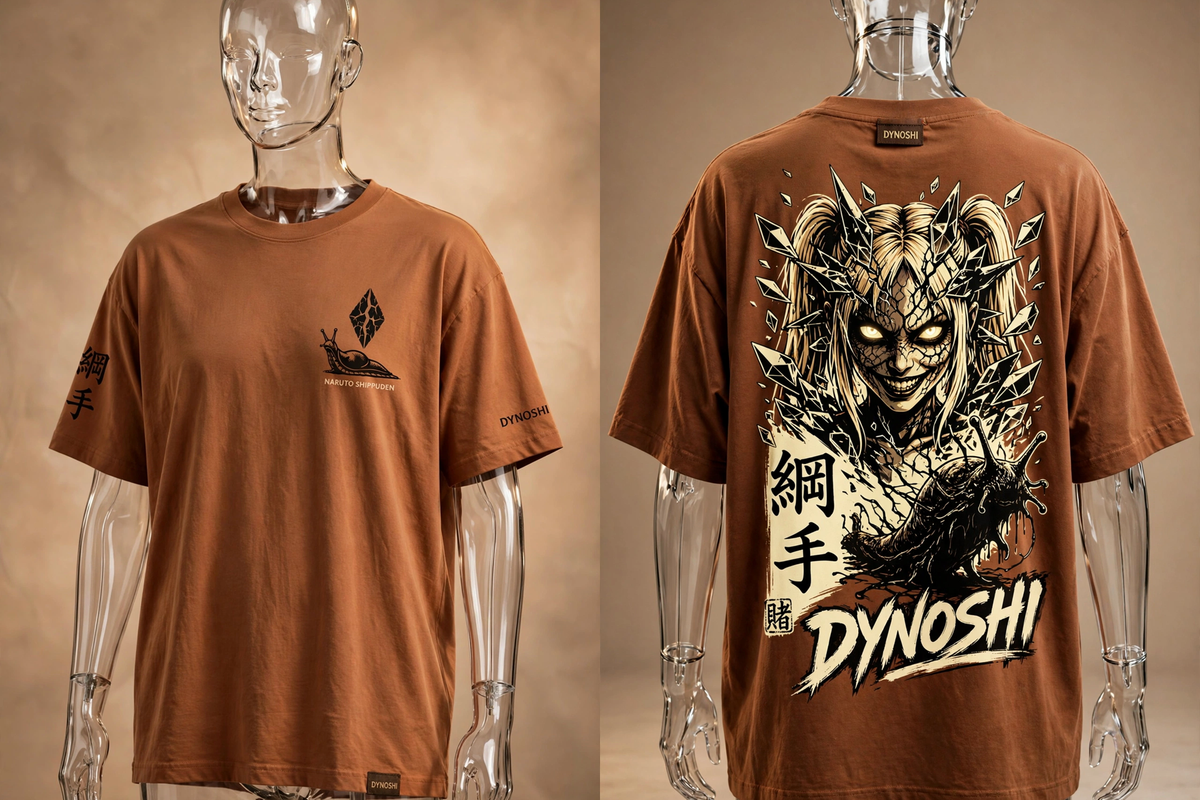 Tsunade - Corrupted Fifth Hokage - Premium Oversized Anime T-Shirt - DYNOSHI