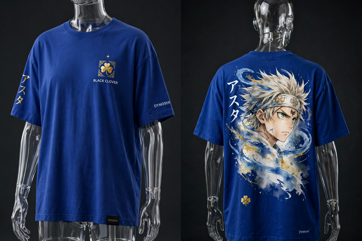 Asta - Determined Gaze Portrait - Premium Oversized Anime T-Shirt - DYNOSHI