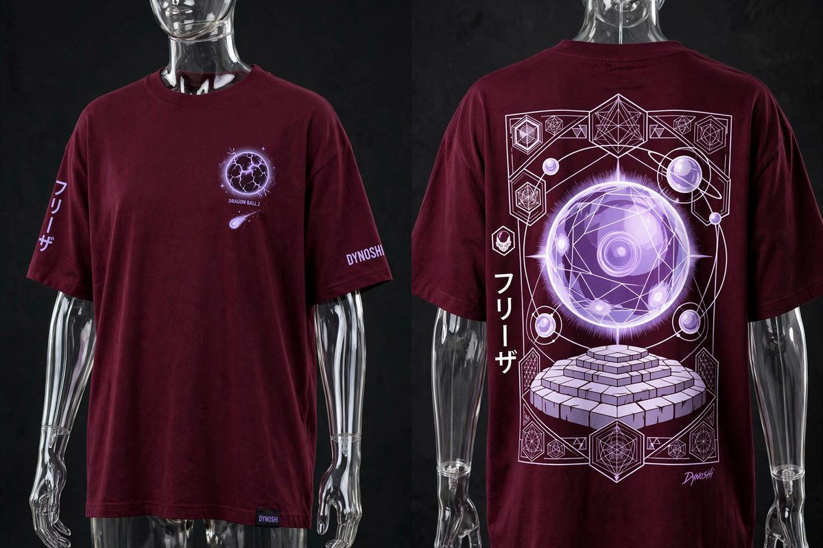 Frieza - Death Ball Monument - Premium Oversized Anime T-Shirt - DYNOSHI