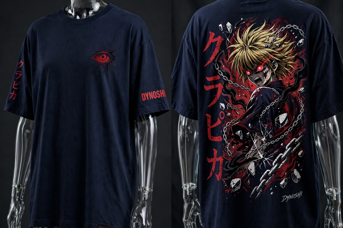 Kurapika - Scarlet Rage - Premium Oversized Anime T-Shirt - DYNOSHI