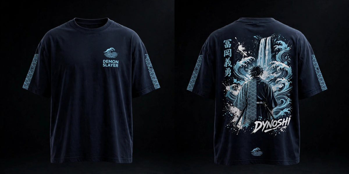 Giyu Tomioka - Premium Oversized Anime T-Shirt - DYNOSHI