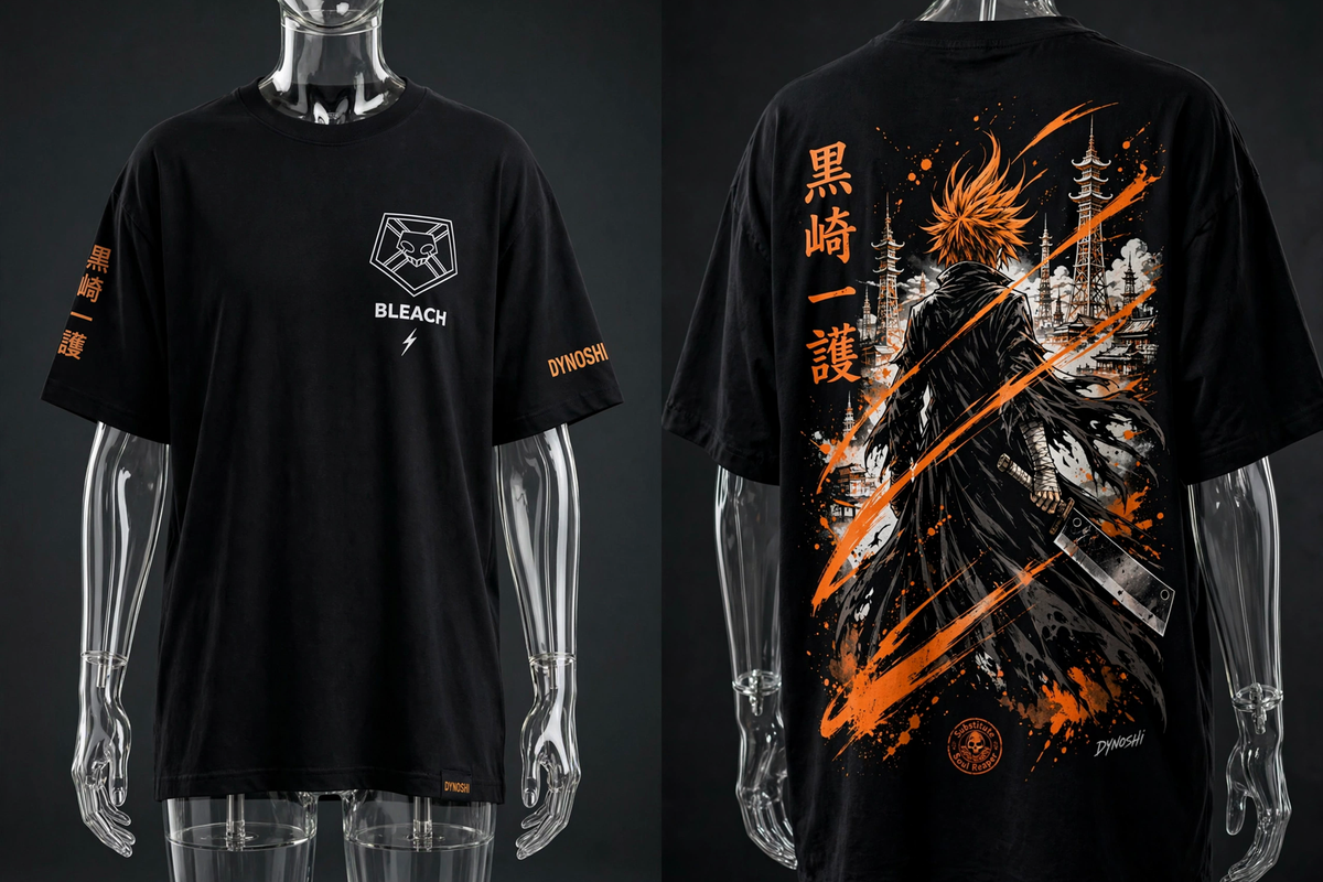 Ichigo Kurosaki - Seireitei Horizon - Premium Oversized Anime T-Shirt - DYNOSHI