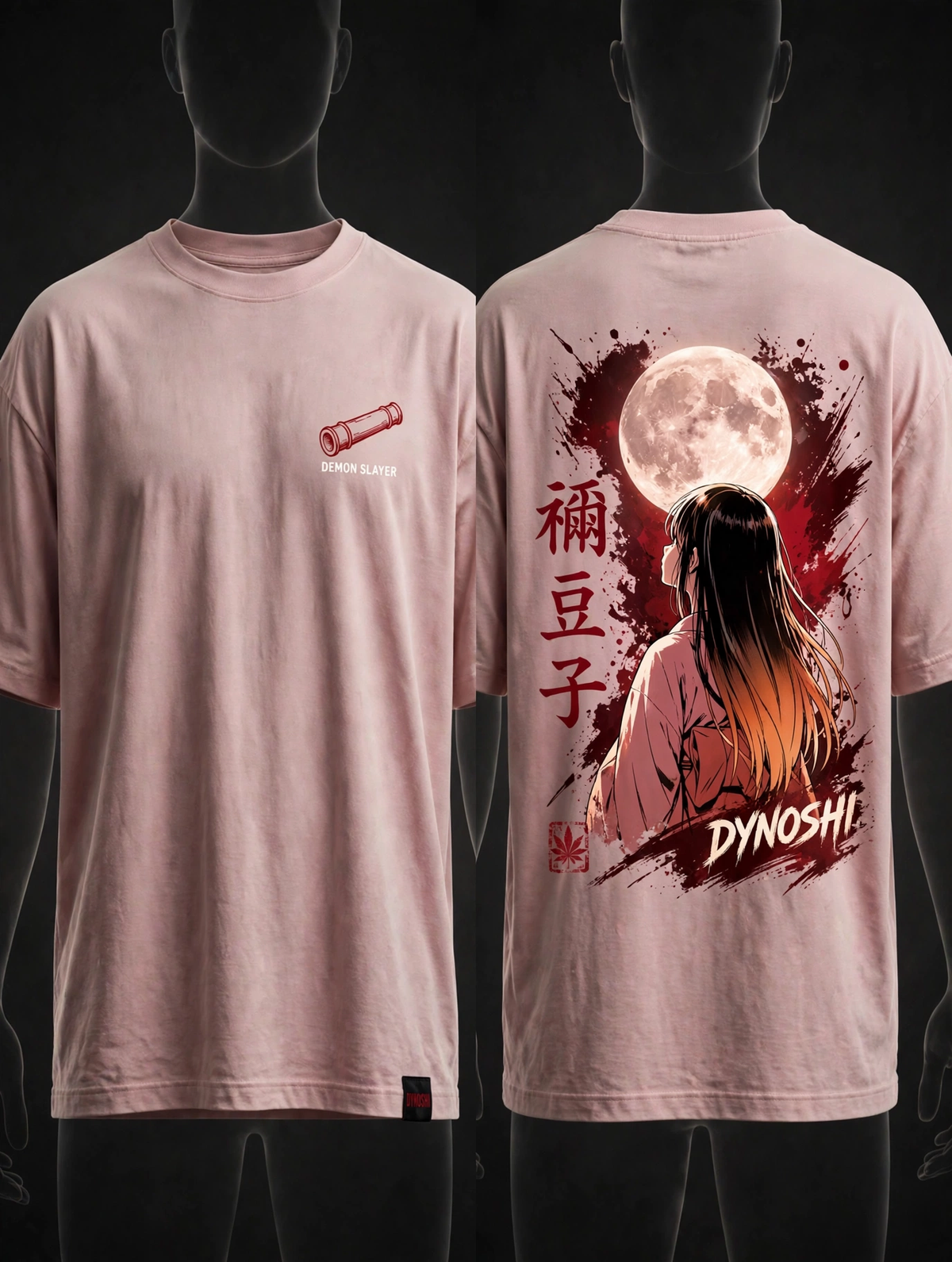 Nezuko Kamado - Premium Oversized Anime T-Shirt - DYNOSHI