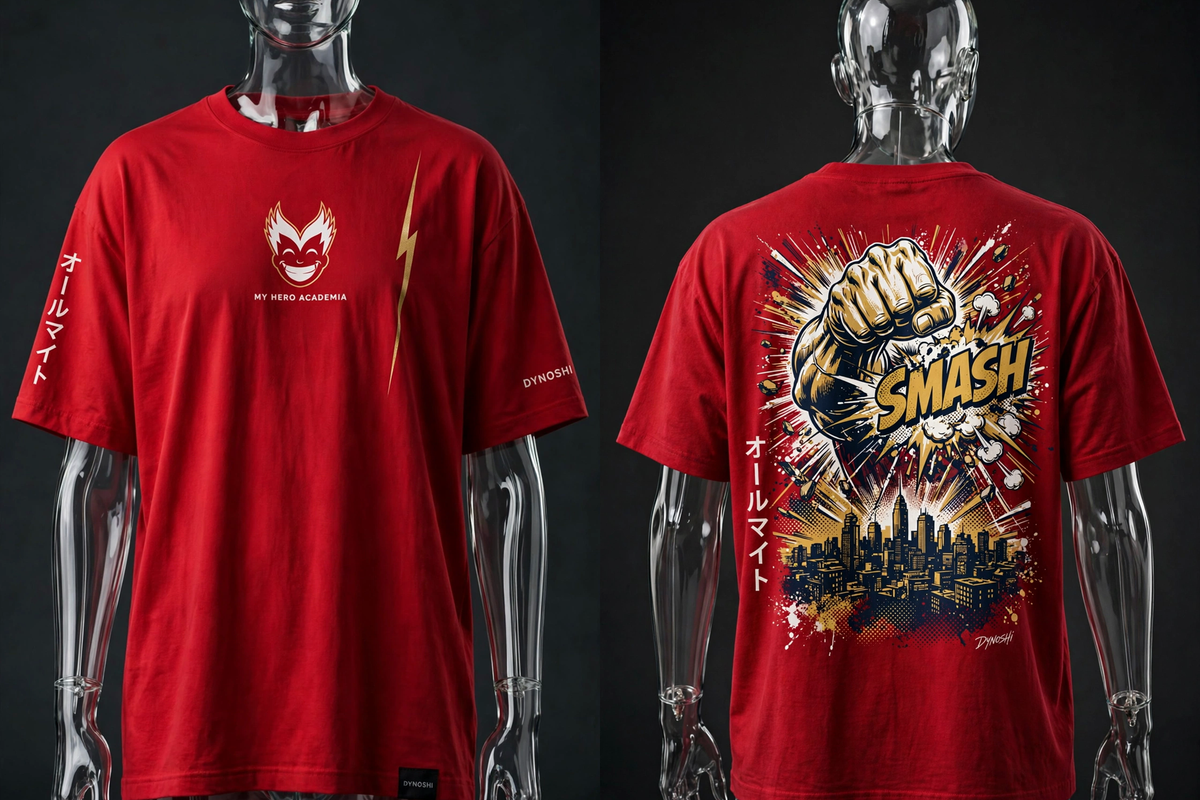 All Might - United States of Smash - Premium Oversized Anime T-Shirt - DYNOSHI