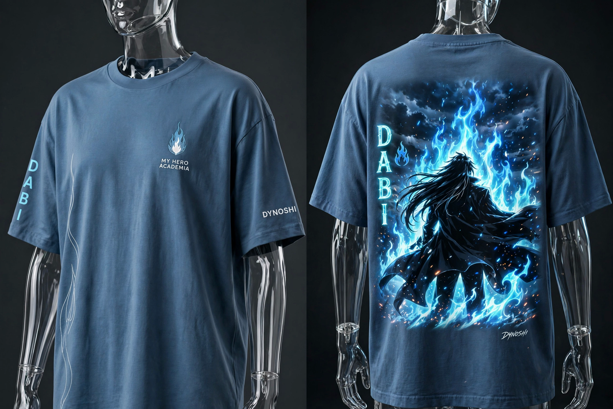 Dabi - Inferno Silhouette - Premium Oversized Anime T-Shirt - DYNOSHI
