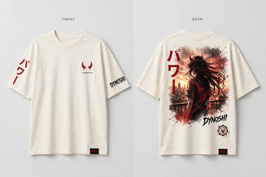 Power - Premium Oversized Anime T-Shirt - DYNOSHI