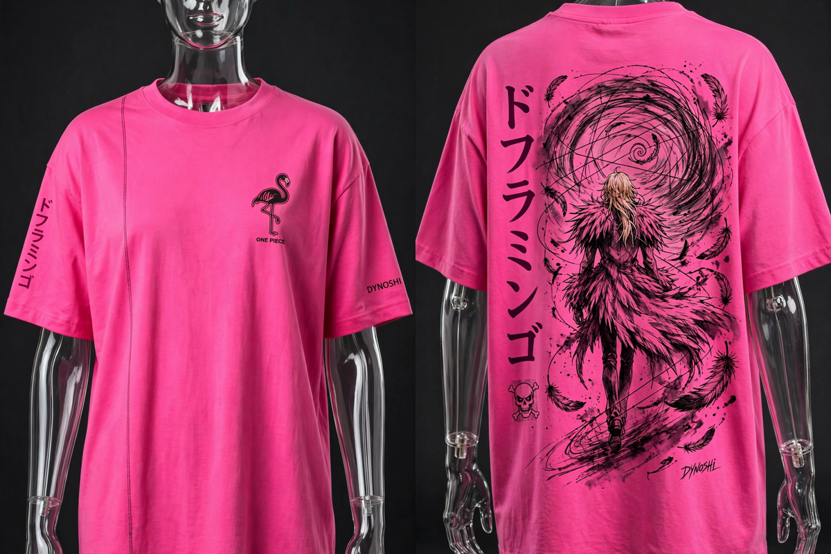 Donquixote Doflamingo - String Vortex Stance - Premium Oversized Anime T-Shirt - DYNOSHI