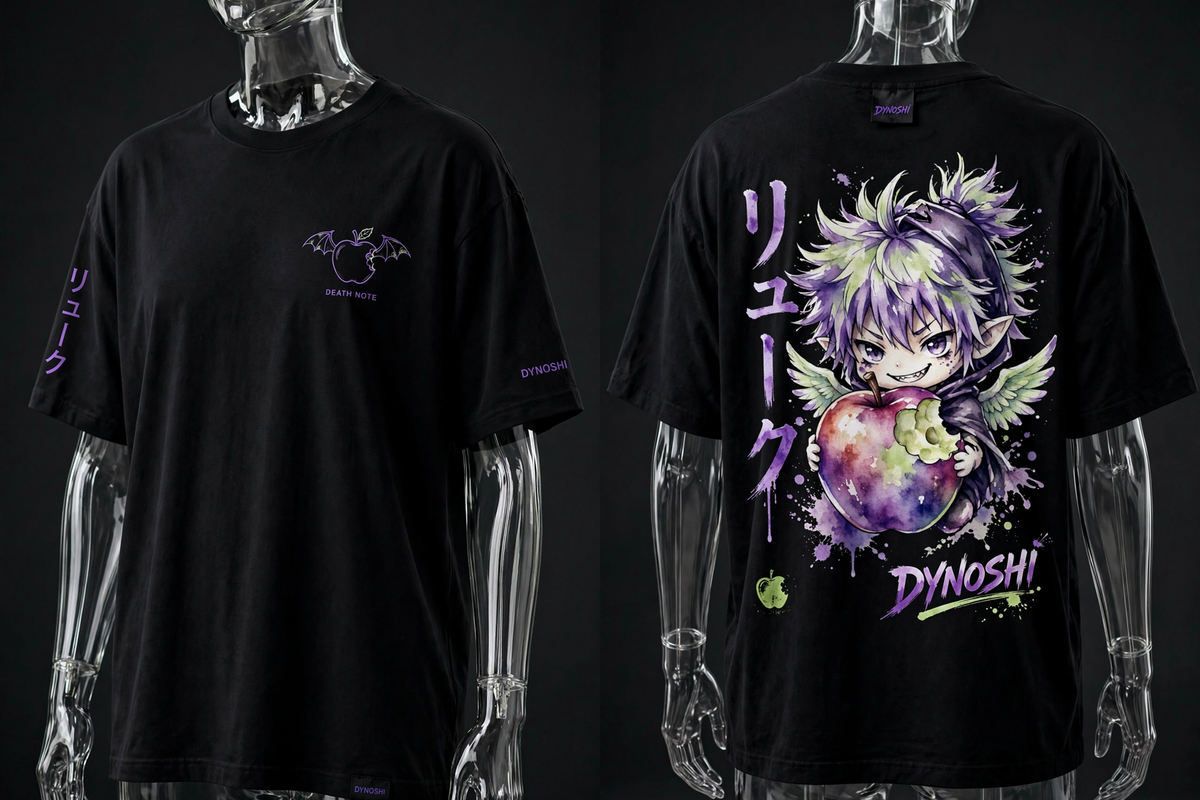 Ryuk - Chibi Ryuk - Premium Oversized Anime T-Shirt - DYNOSHI