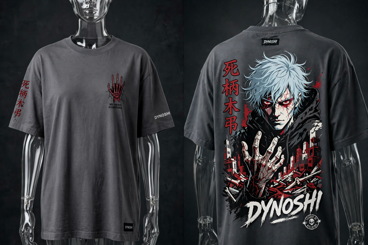 Tomura Shigaraki - Decay's King - Premium Oversized Anime T-Shirt - DYNOSHI