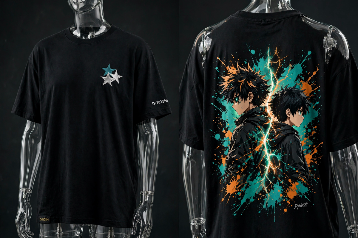 Kael - Brothers of the Rift - Premium Oversized Anime T-Shirt - DYNOSHI