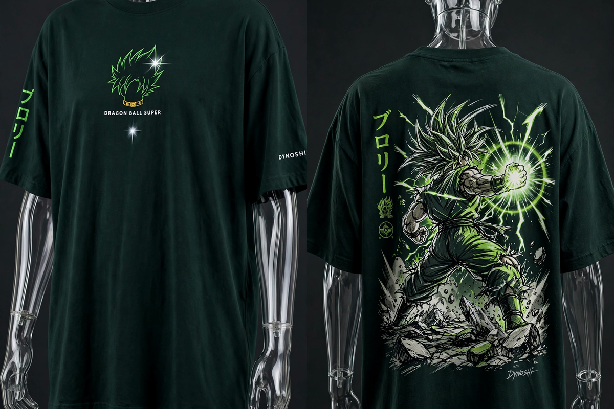 Broly - Blast Stance - Premium Oversized Anime T-Shirt - DYNOSHI