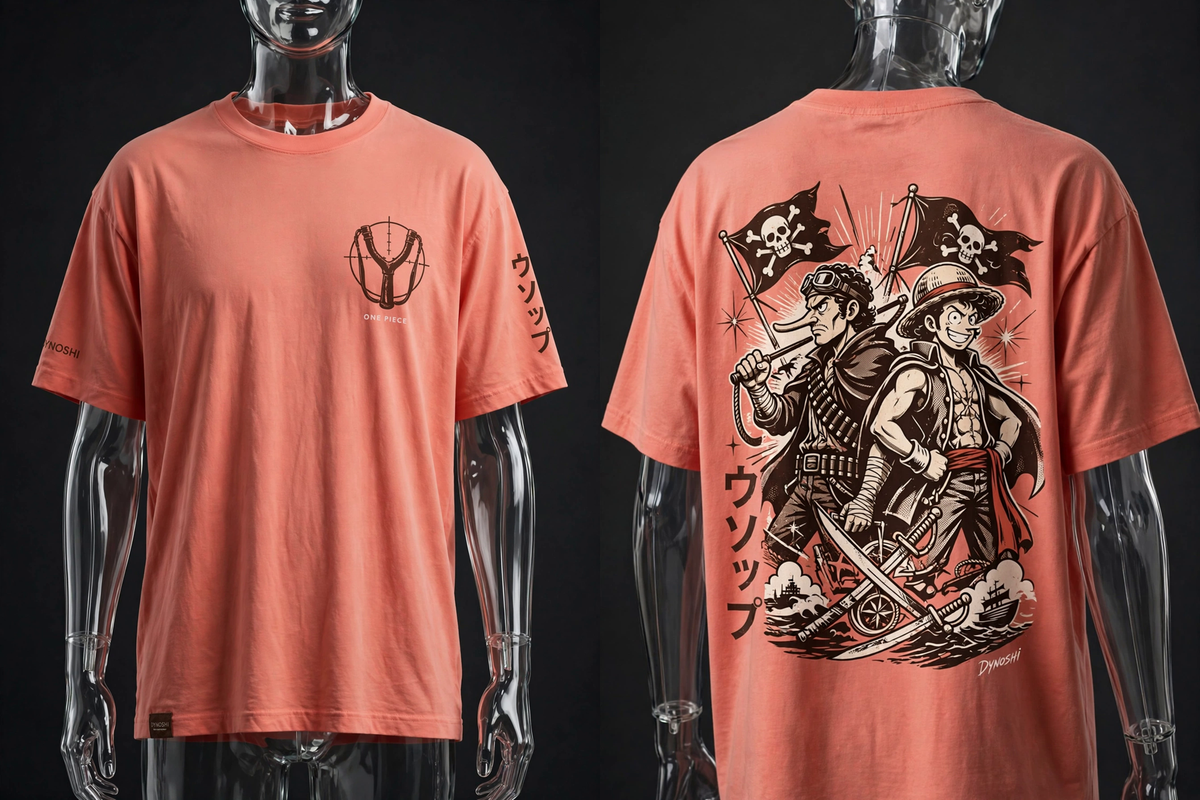 Usopp - Crew Duo - Premium Oversized Anime T-Shirt - DYNOSHI